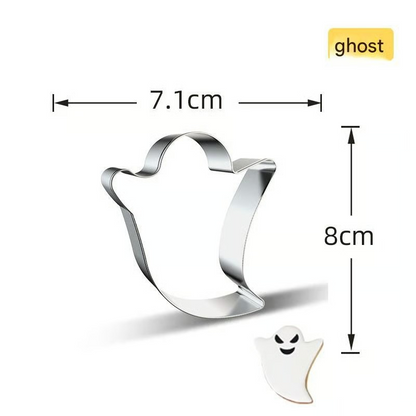 Moldes de Calabaza y Galleta Halloween – Set 7 Piezas Inox