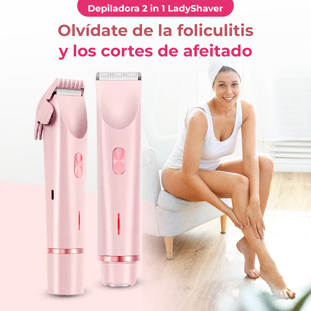 FastShaver™ – Depiladora Eléctrica 2 en 1 para Mujeres [DEPILACIÓN COMPLETA EN SEGUNDOS] + REGALOS
