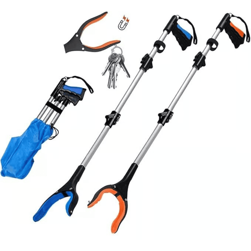 Recogedor Plegable 360° con Garra Giratoria - ¡Alcance sin esfuerzo!