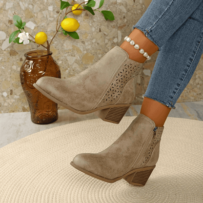 Bota Ortopédica de Cuero para Mujer – Alivio en Cada Paso