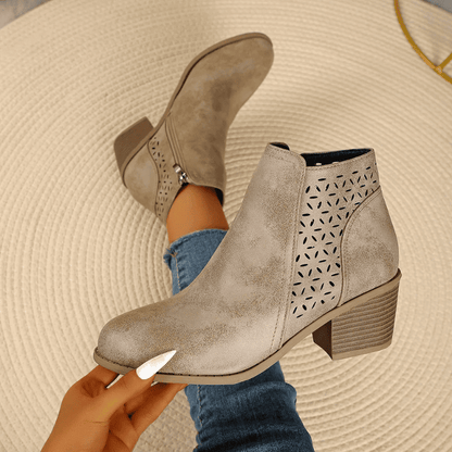 Bota Ortopédica de Cuero para Mujer – Alivio en Cada Paso