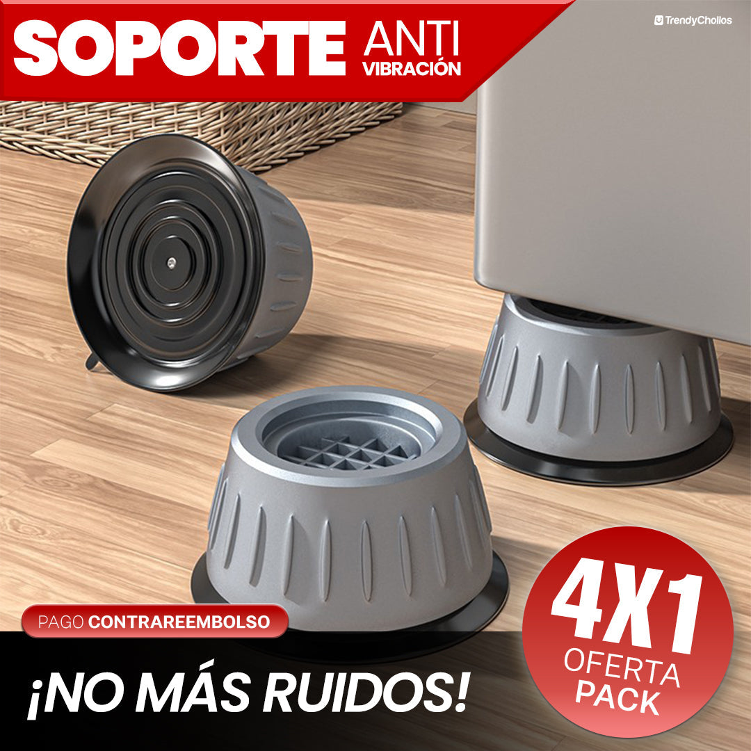 Soporte anti-vibración para lavadoras y secadora - Pack de 4 unidades