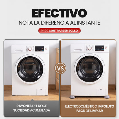Soporte anti-vibración para lavadoras y secadora - Pack de 4 unidades