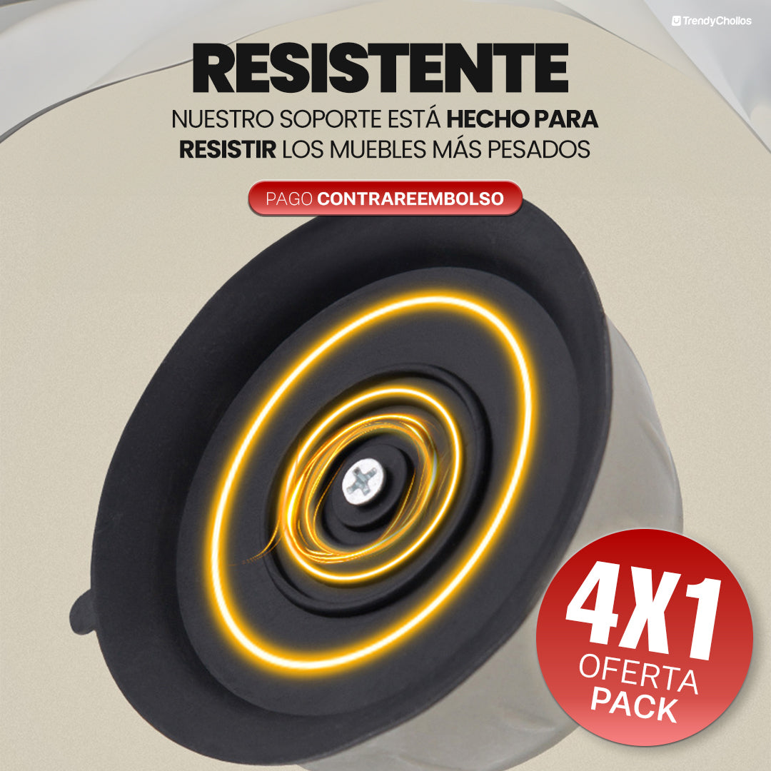 Soporte anti-vibración para lavadoras y secadora - Pack de 4 unidades