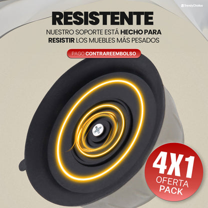Soporte anti-vibración para lavadoras y secadora - Pack de 4 unidades