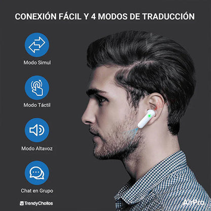Auriculares Traductores AirPro – Escucha y entiende en cualquier idioma