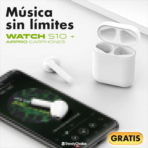 Pack Reloj Inteligente con IA + Auriculares Bluetooth Pro